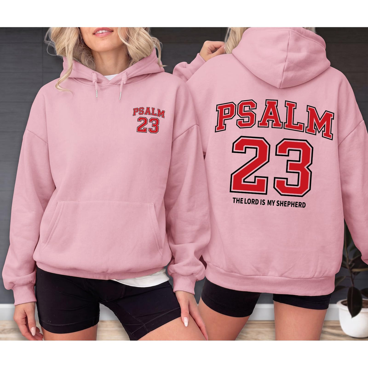 Christian Hoodies for Women Psalm 23 Sweatshirt