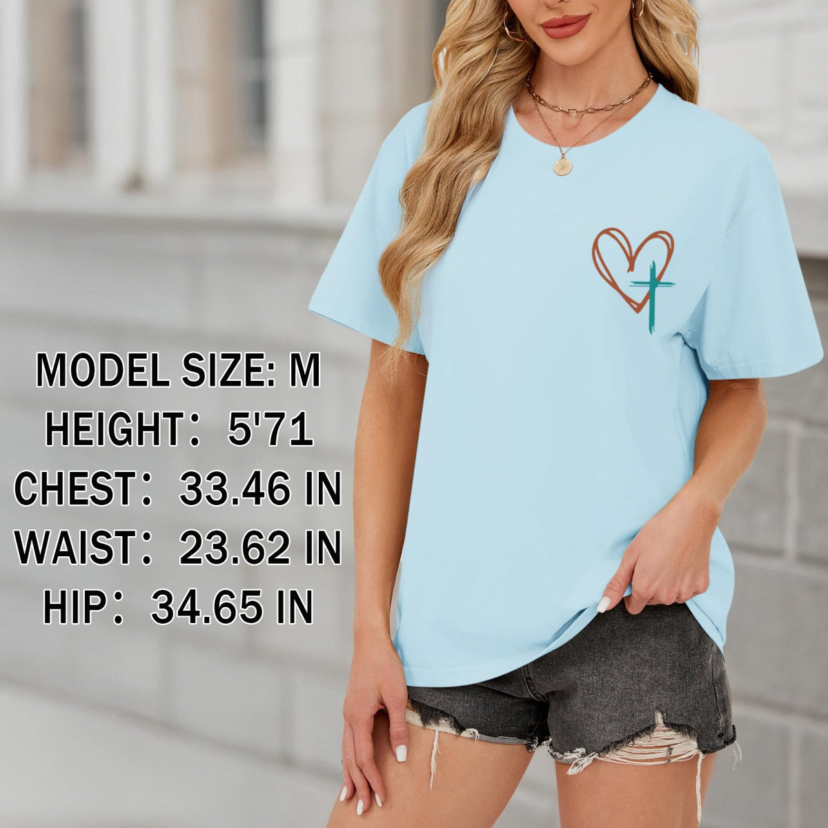 Tuislay Christian Shirts for Women Jesus Has My Back