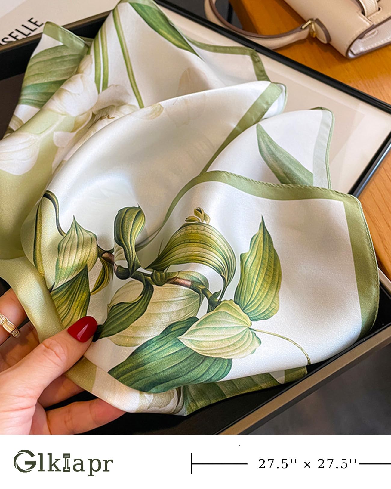 Satin Bandana Headscarf for Women Silky Hair Scarves for Fashion Lightweight