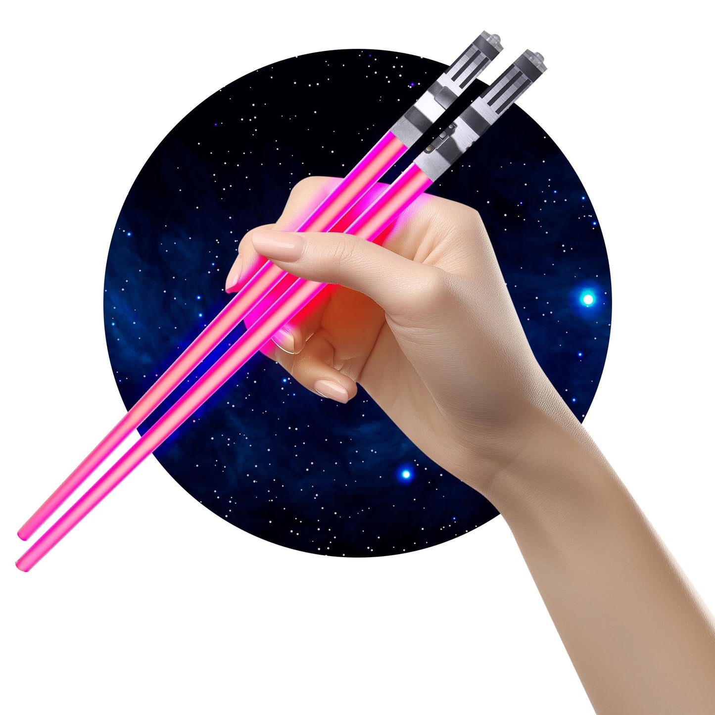 ChopSabers Lightsaber Led Light Up Chopsticks (1 Pair, Blue)