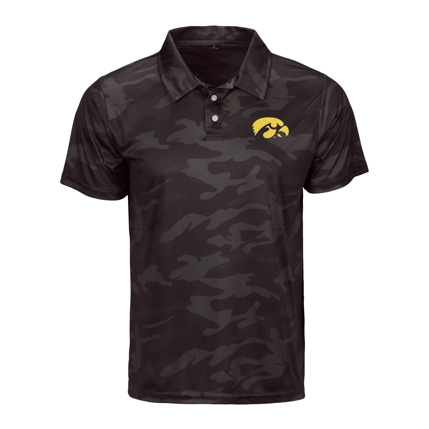 FOCO Men's NCAA College Team Logo Camo Color Polyester Polo Short Sleeve Shirt