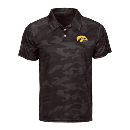 FOCO Men's NCAA College Team Logo Camo Color Polyester Polo Short Sleeve Shirt