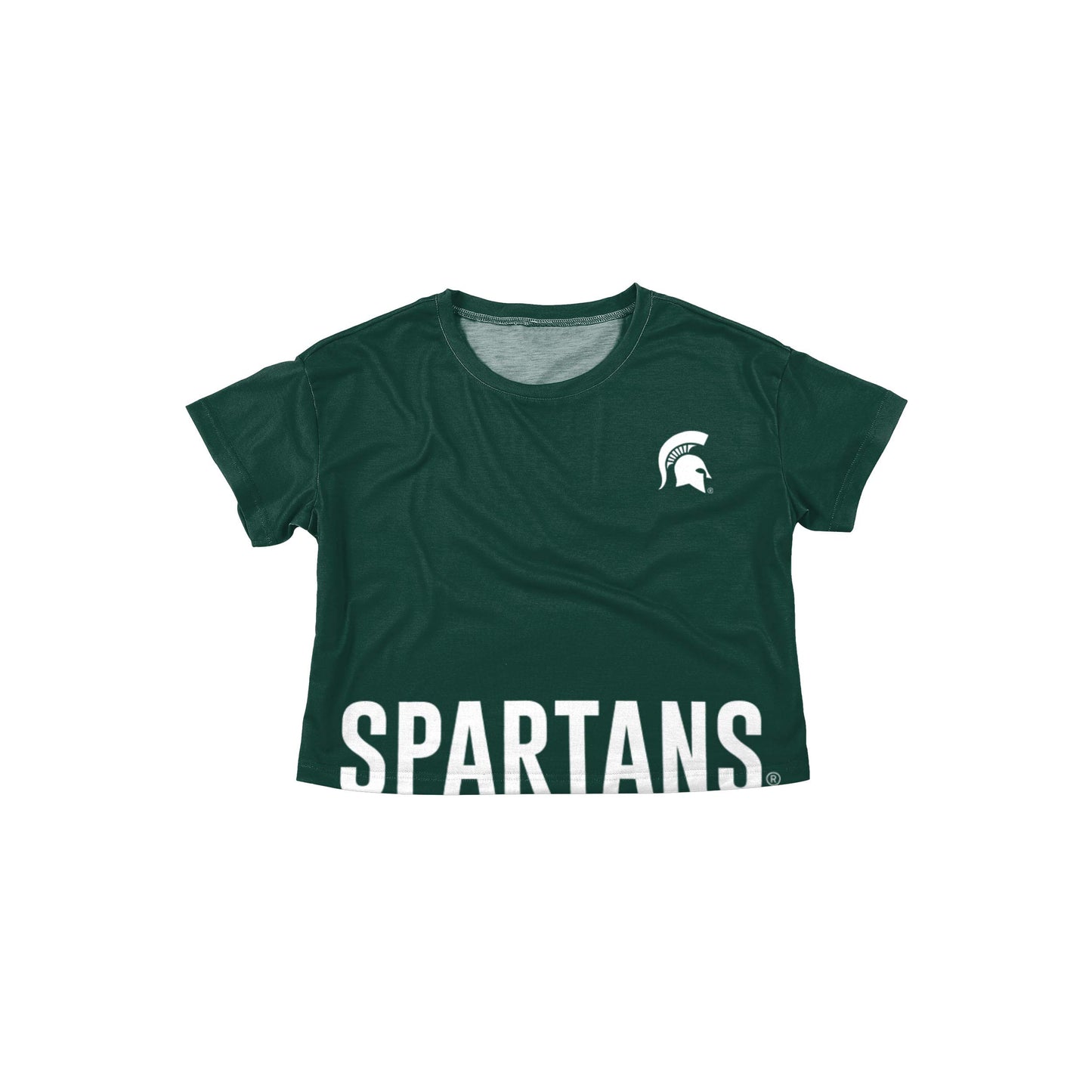 FOCO NCAA Womens Wordmark Crop Top Fashion Shirt