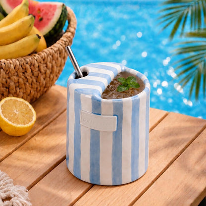 2 Pack Ceramic Mug with Sip Hole,