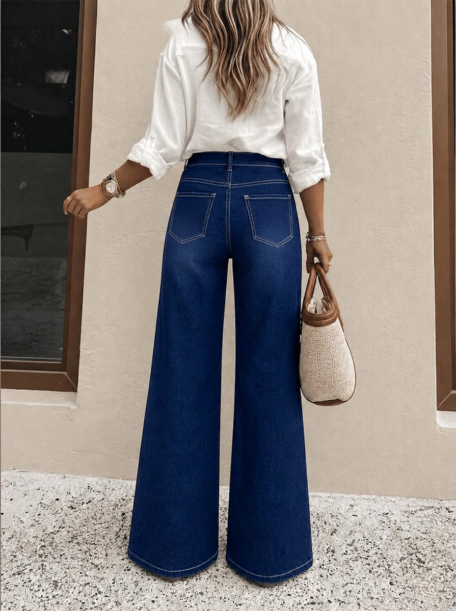 Women's High Waisted Wide Leg Jeans