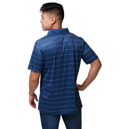 FOCO NCAA Mens NCAA College Team Logo Striped Polyester Polo Short Sleeve Shirt