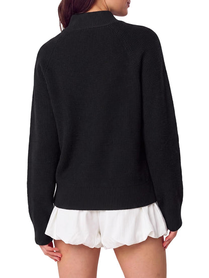 Women's Half Zip Sweater Long Sleeve Pullover