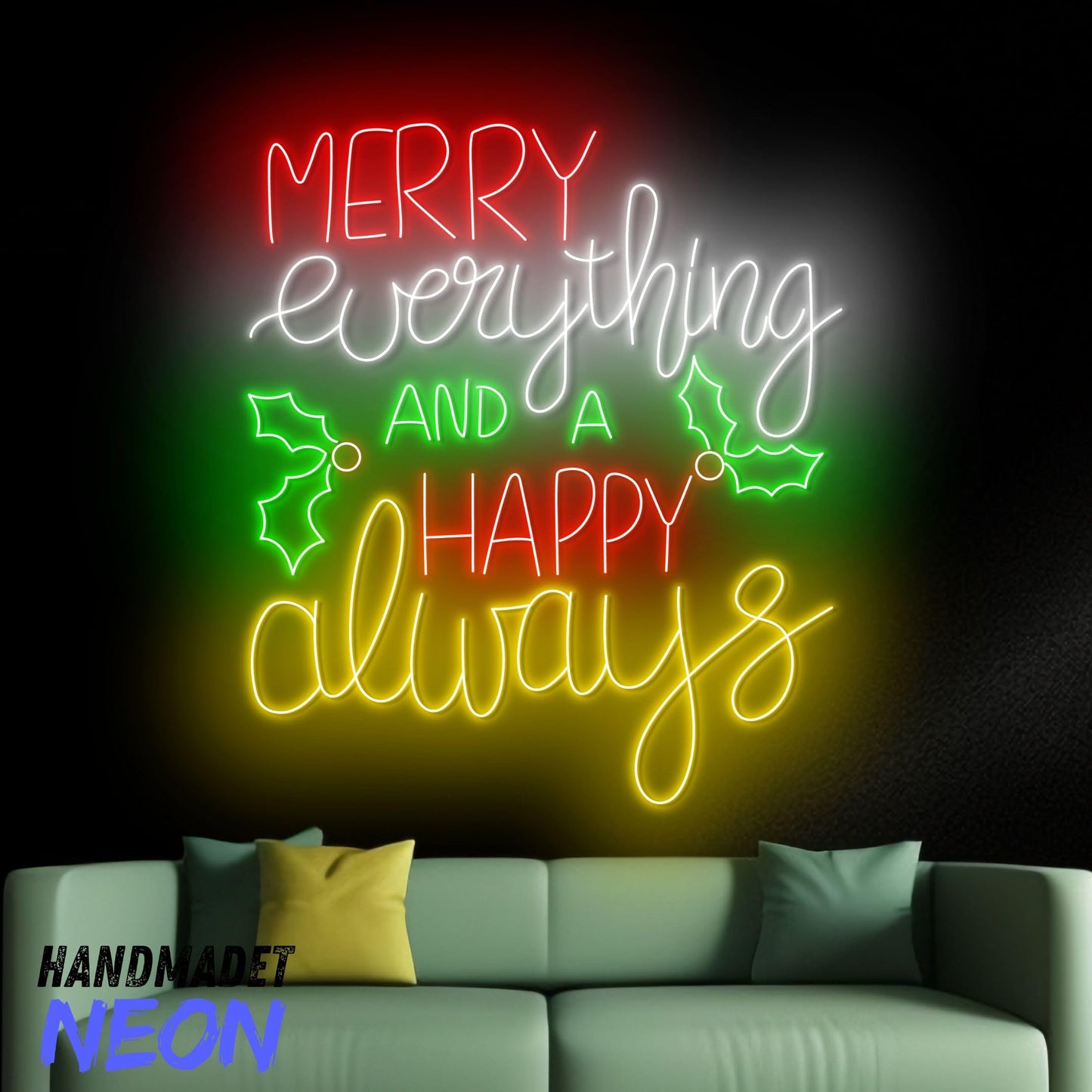 Custom Merry Christmas Tree Neon Sign Led Sign LED Lights (Merry Christmas)