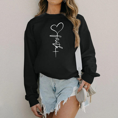 KIEKIECOO Faith Christian Sweatshirts