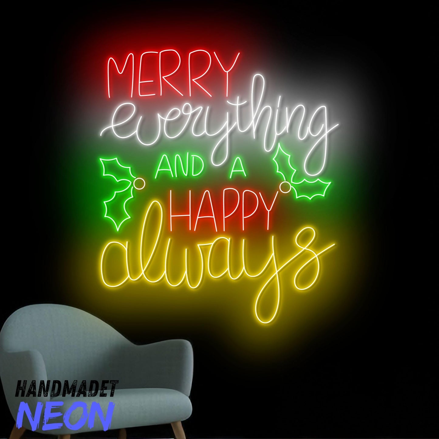 Custom Merry Christmas Tree Neon Sign Led Sign LED Lights (Merry Christmas)
