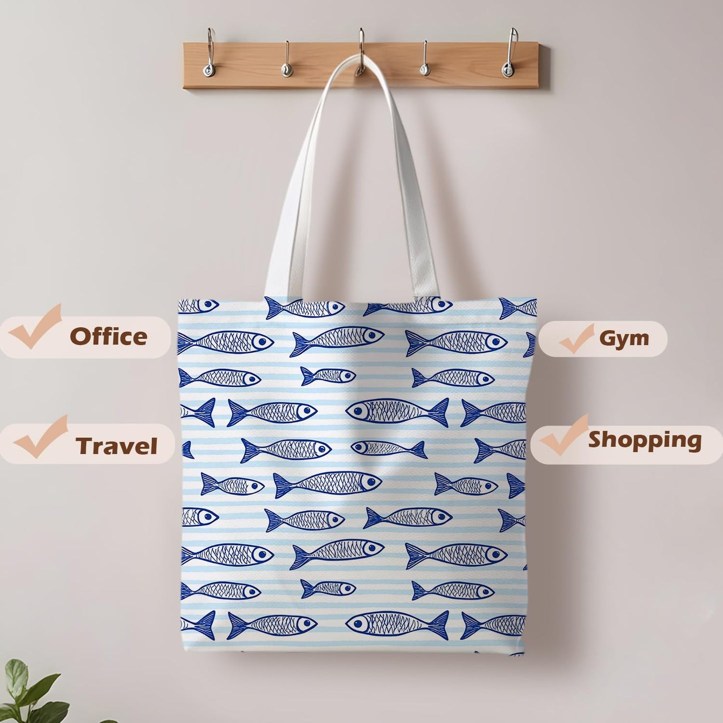 Canvas Summer Beach Tote
