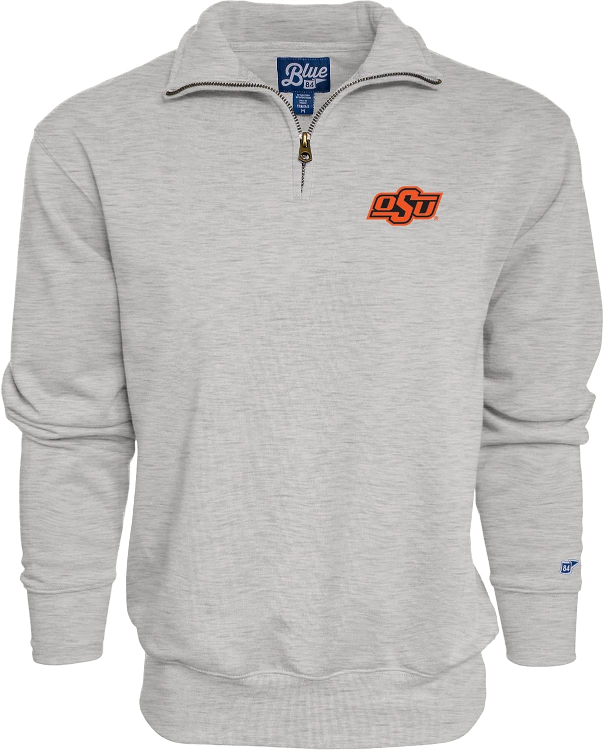 Blue 84 NCAA mens Quarter Zip Sweatshirt Icon