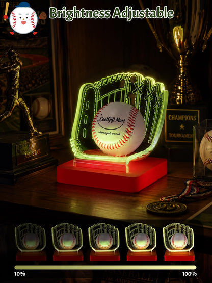 CoolGift Mart Light Up Baseball Glove Display Stand