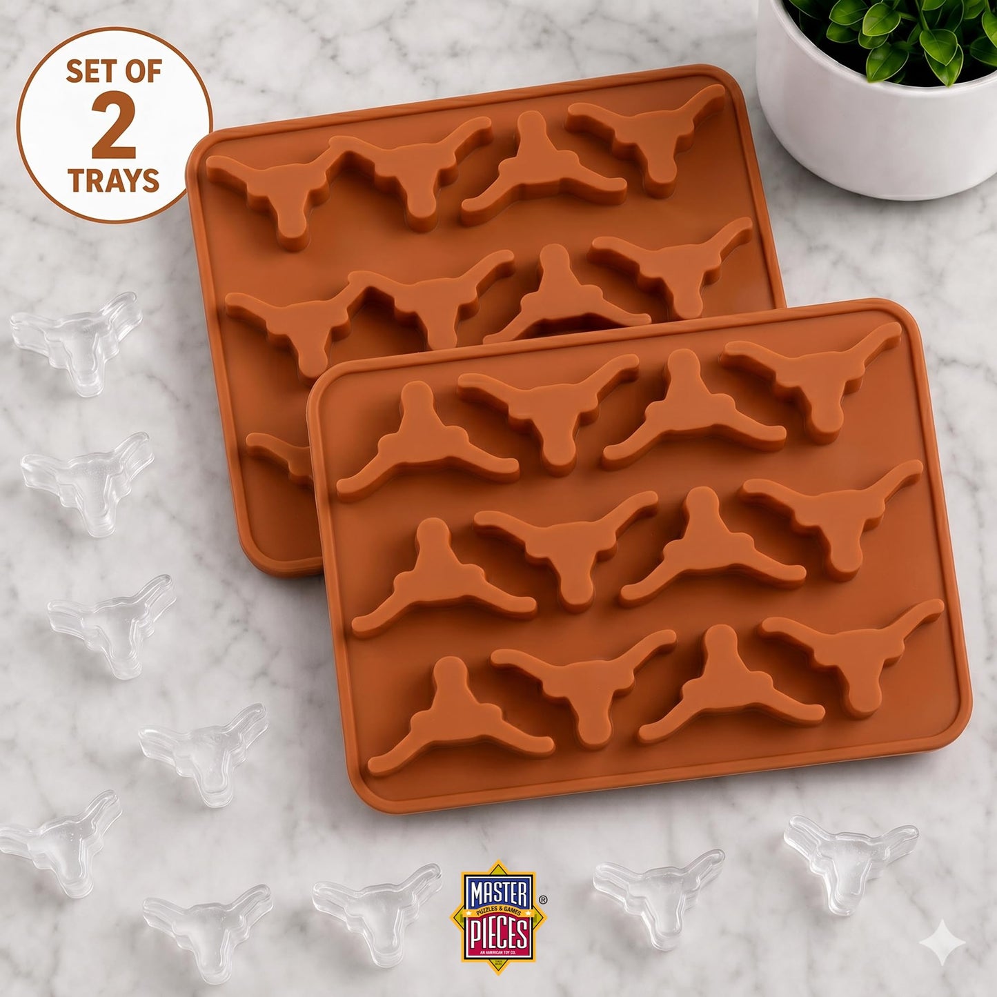 Masterpieces Fanpans Ncaa Alabama Crimson Tide Silicone Ice Cube Tray Set - Fun Alabama Merchandise, Dishwasher Safe