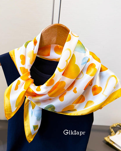 Satin Bandana Headscarf for Women Silky Hair Scarves for Fashion Lightweight