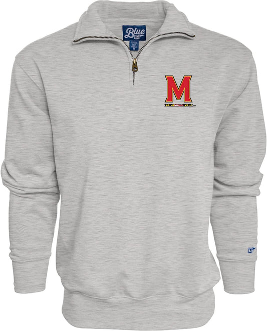 Blue 84 NCAA mens Quarter Zip Sweatshirt Icon