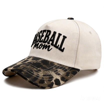Baseball Mama Trucker Hat- 3D Embroidered Mama Adjustable Cotton Baseball Caps for Women