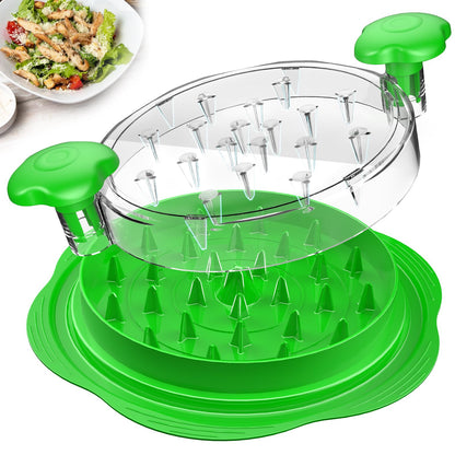 SURETIVIAN Chicken Shredder Tool Twist Large Chicken Breast Shredder with Brush&Fork, Visible Meat Shredder Machine, Anti-Slip Strip, Ergonomic Handle, BPA Free, Pork Beef Chicken(Hot Pink)