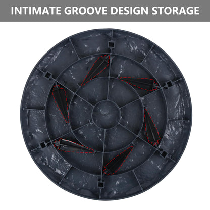 4Pcs Large Stepping Stones Outdoor Garden Walkway, Durable Plastic Pavers for Patio, Pathway, and Landscaping, Weatherproof Stepping Stones with Ground Stakes for Easy Installation