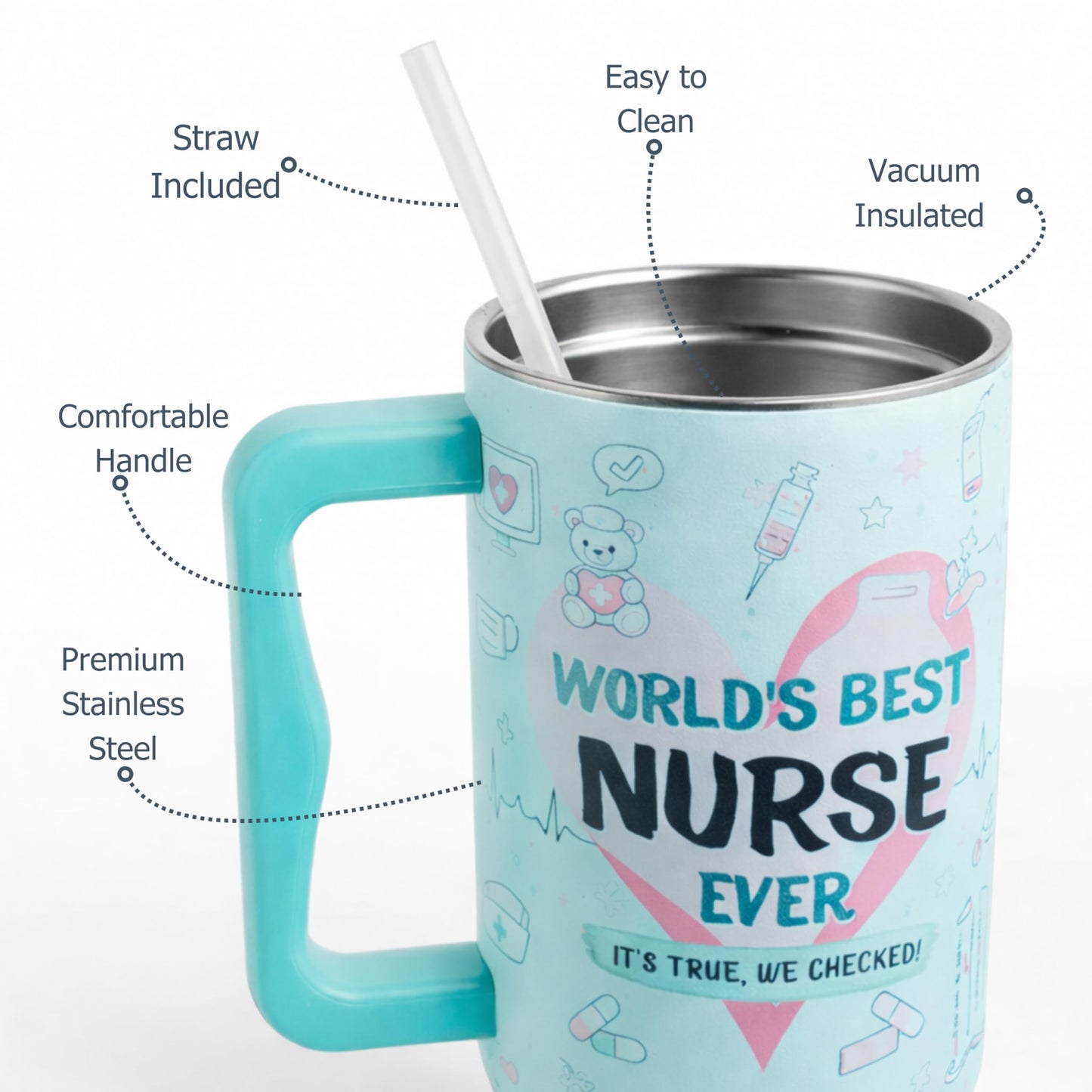 Baseball Mom Gifts - Perfect for Moms from Kids, Friends - Birthday & Christmas - 40oz Tumbler with Handle