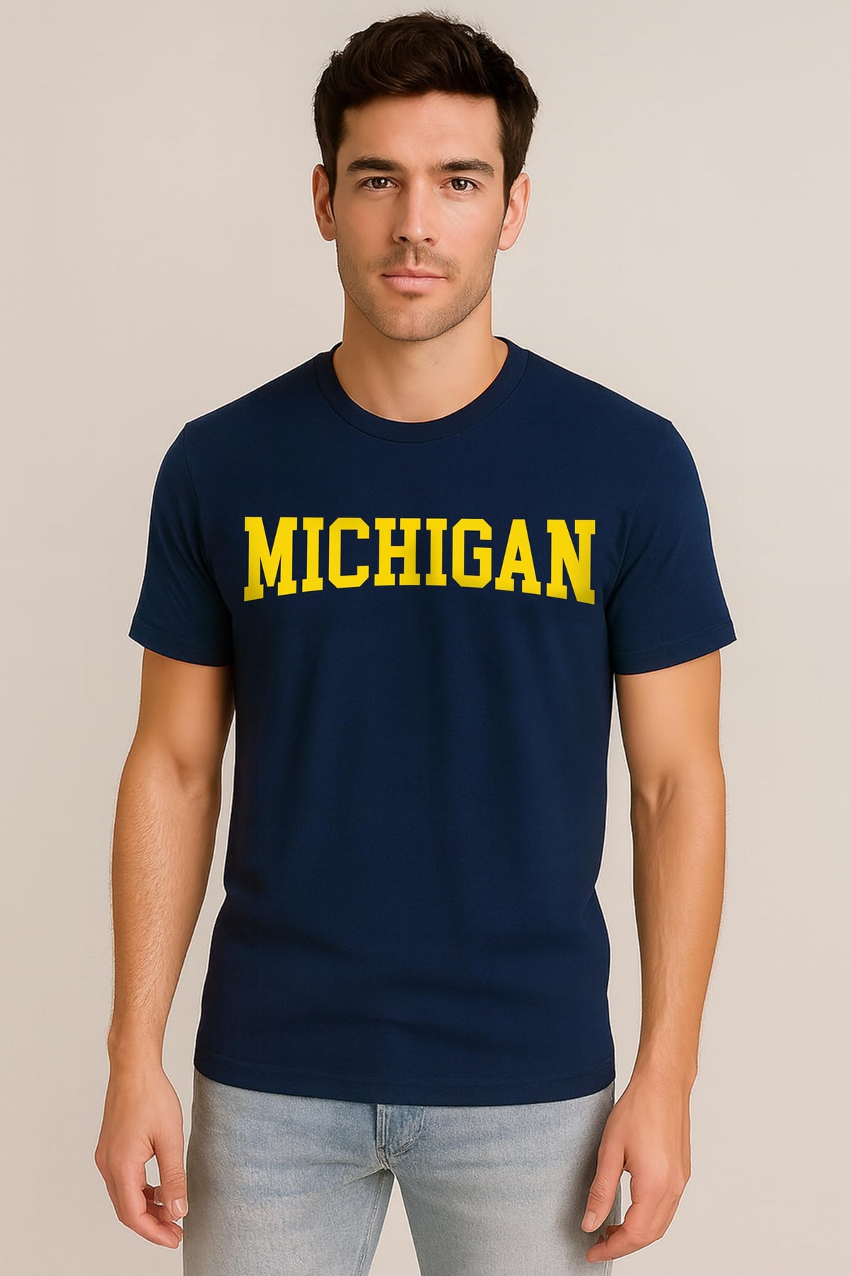State T-Shirt – Bold Sport State Letters Tee for Fans and Game Days