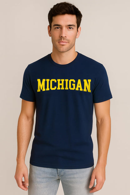 State T-Shirt – Bold Sport State Letters Tee for Fans and Game Days