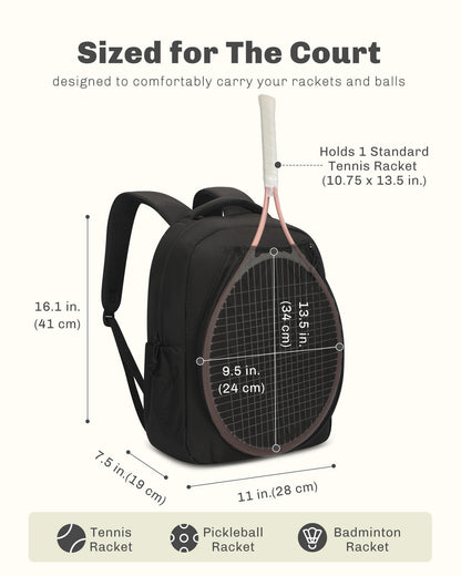 Hynes Eagle Pickleball Bags for Women Tennis Gym Bag Holds 2 Rackets