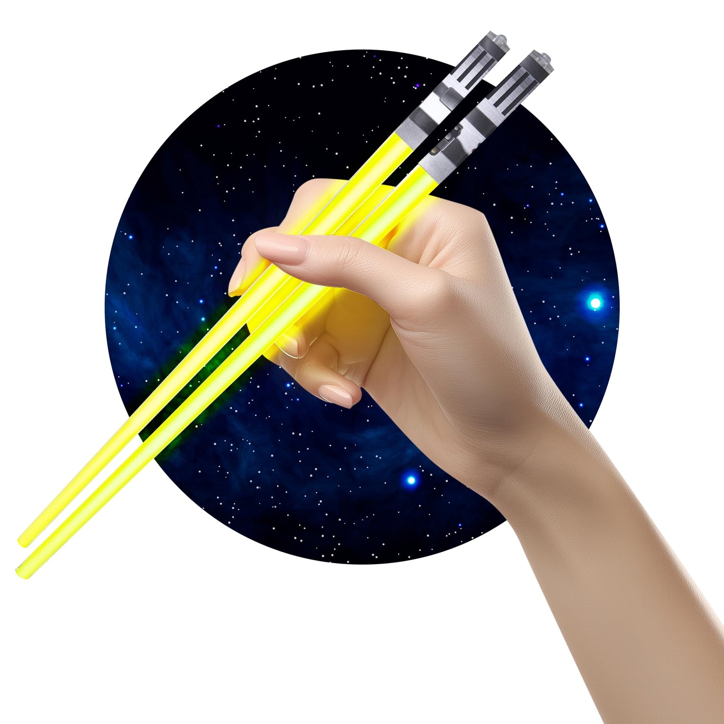 ChopSabers Lightsaber Led Light Up Chopsticks (1 Pair, Blue)