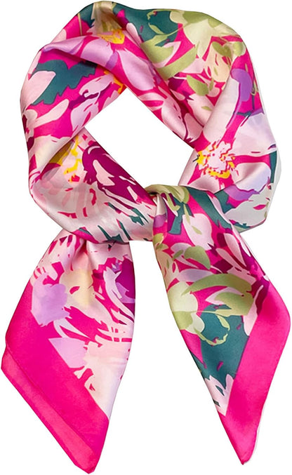 Satin Bandana Headscarf for Women Silky Hair Scarves for Fashion Lightweight