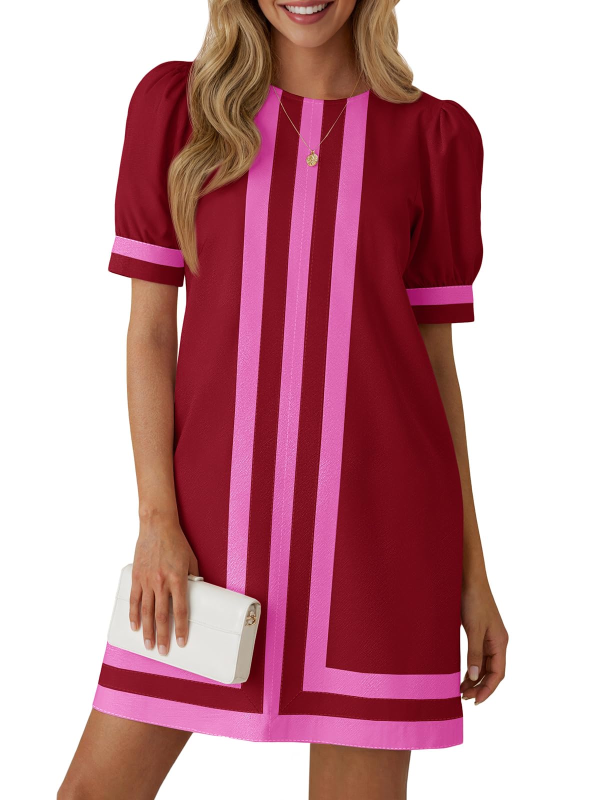 Wenrine Womens Summer Mini Dress