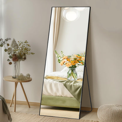 DUMOS 59"x16" Arched Full Length Mirror with Stand
