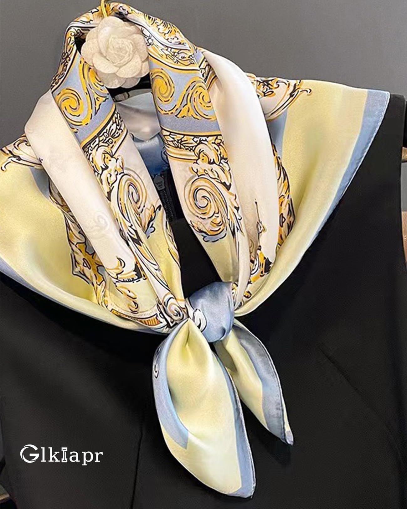 Satin Bandana Headscarf for Women Silky Hair Scarves for Fashion Lightweight