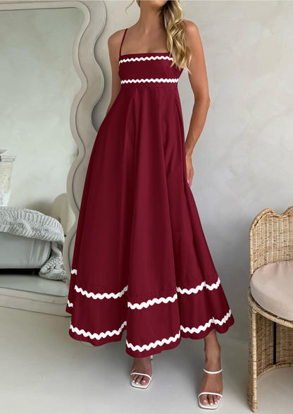 PRETTYGARDEN Women's Summer Spaghetti Strap Boho Maxi Dress
