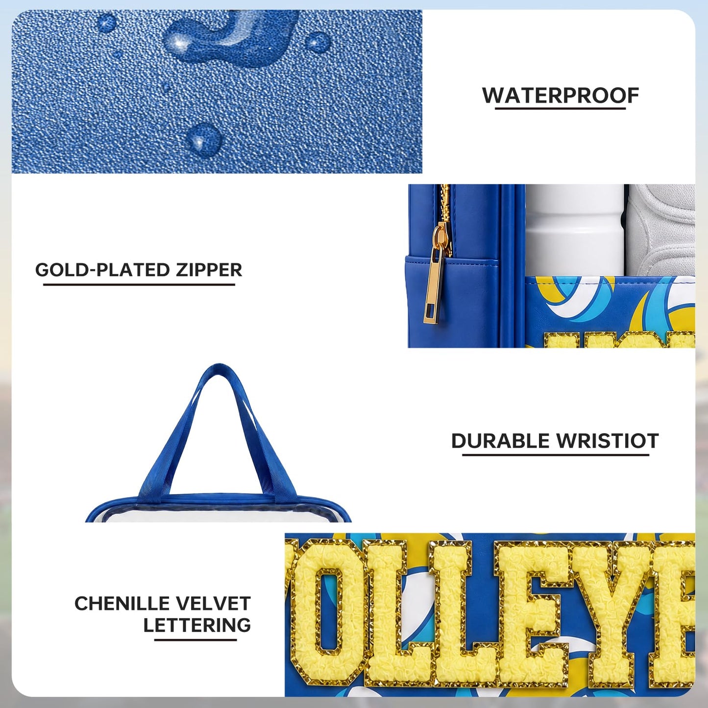 Baseball Mom Essentials Baseball Team Gifts Makeup Cosmetic Bag Clear Chenille Letter Zipper Pouch Stuff Sport Portable Travel Case