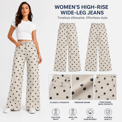 Women's High Waisted Wide Leg Jeans