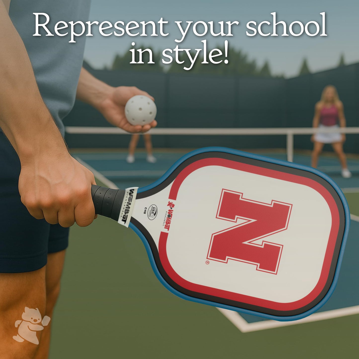 Officially Licensed College Pickleball Racquet