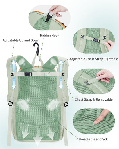 sportsnew Waterproof Pickleball Bag Men Women W/Shoe Compartment Fence Hook