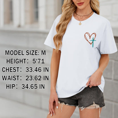 Tuislay Christian Shirts for Women Jesus Has My Back