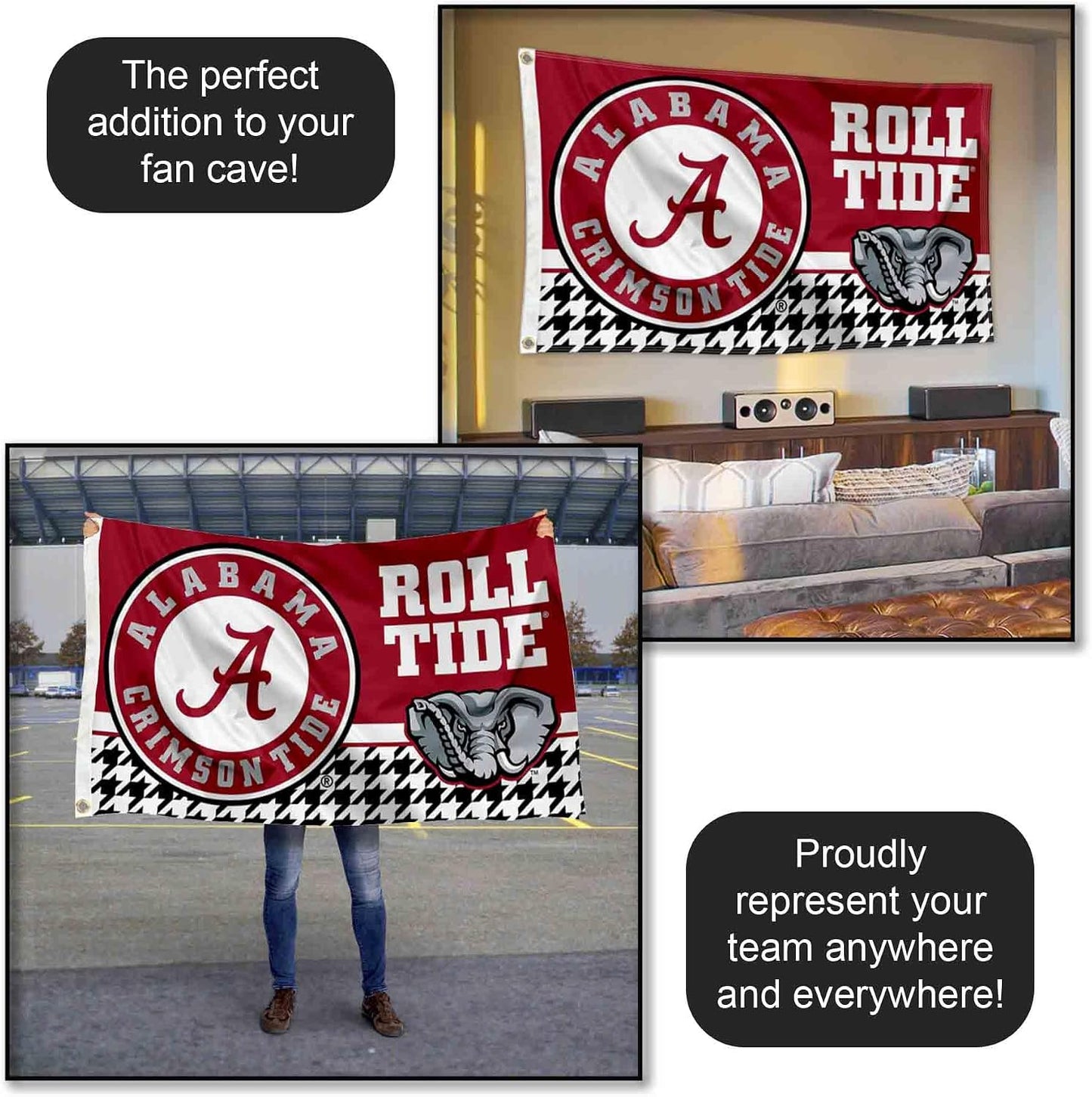 Alabama Crimson Tide Flag
