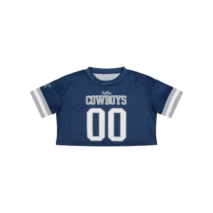 FOCO NFL Womens NFL Ladies Fashion Gameday Jersey Mesh Crop Top Shirt