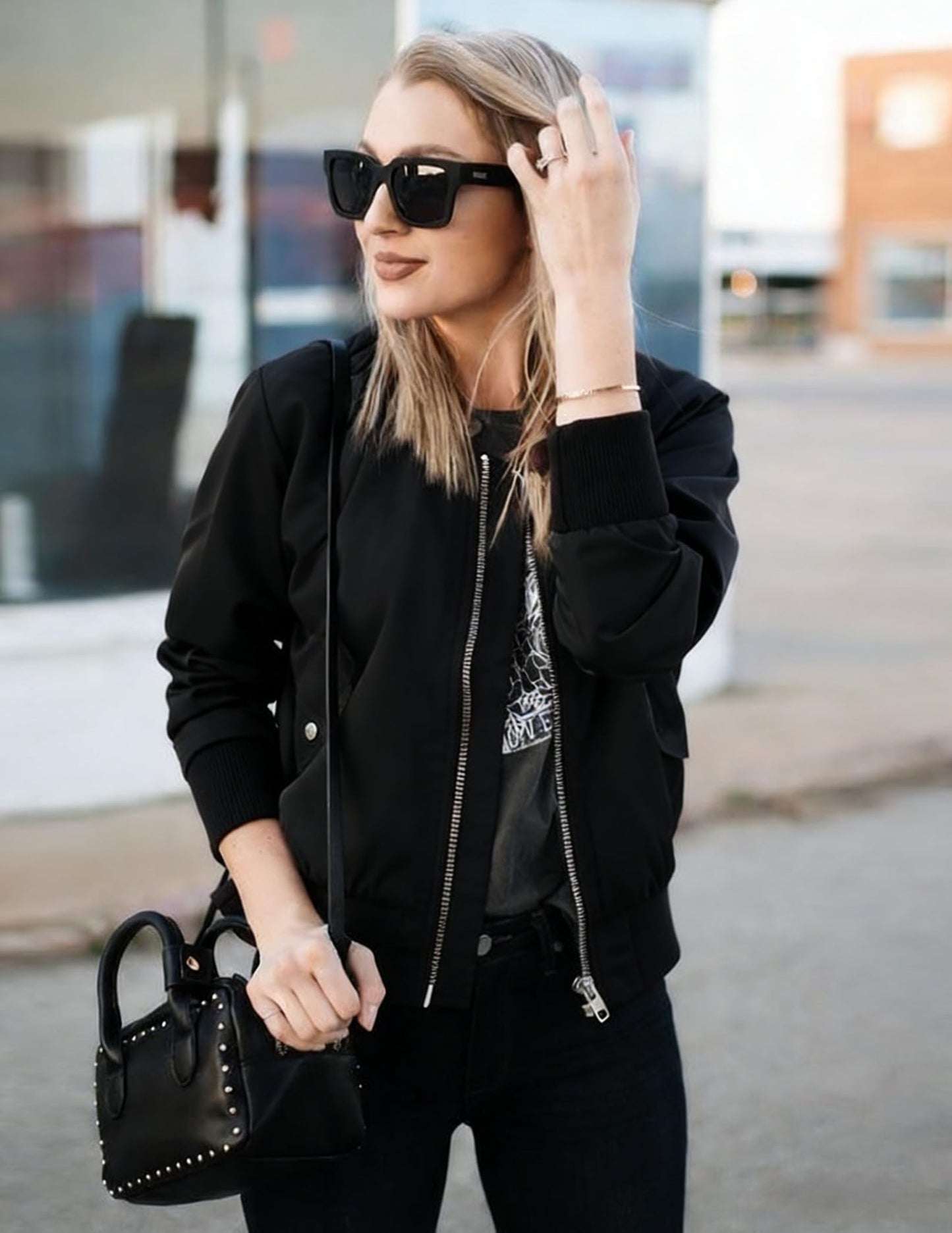 Zeagoo Women Bomber Jacket