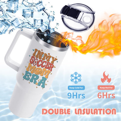 40oz Baseball Mom Tumbler, Christmas Holiday Gifts for Baseball Lovers