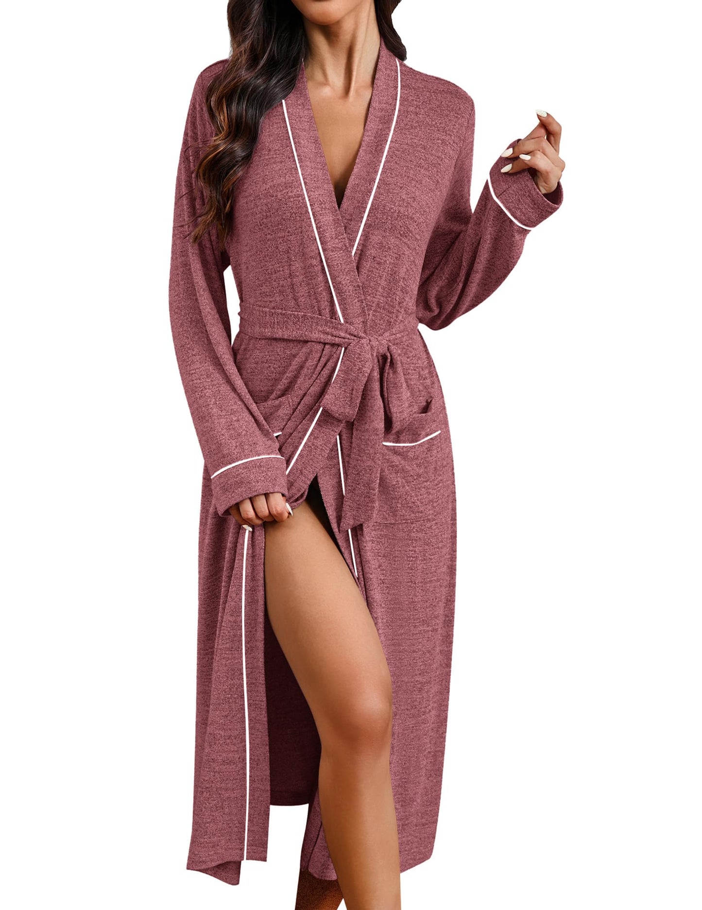 Ekouaer Womens Robe Long Lightweight Bathrobe