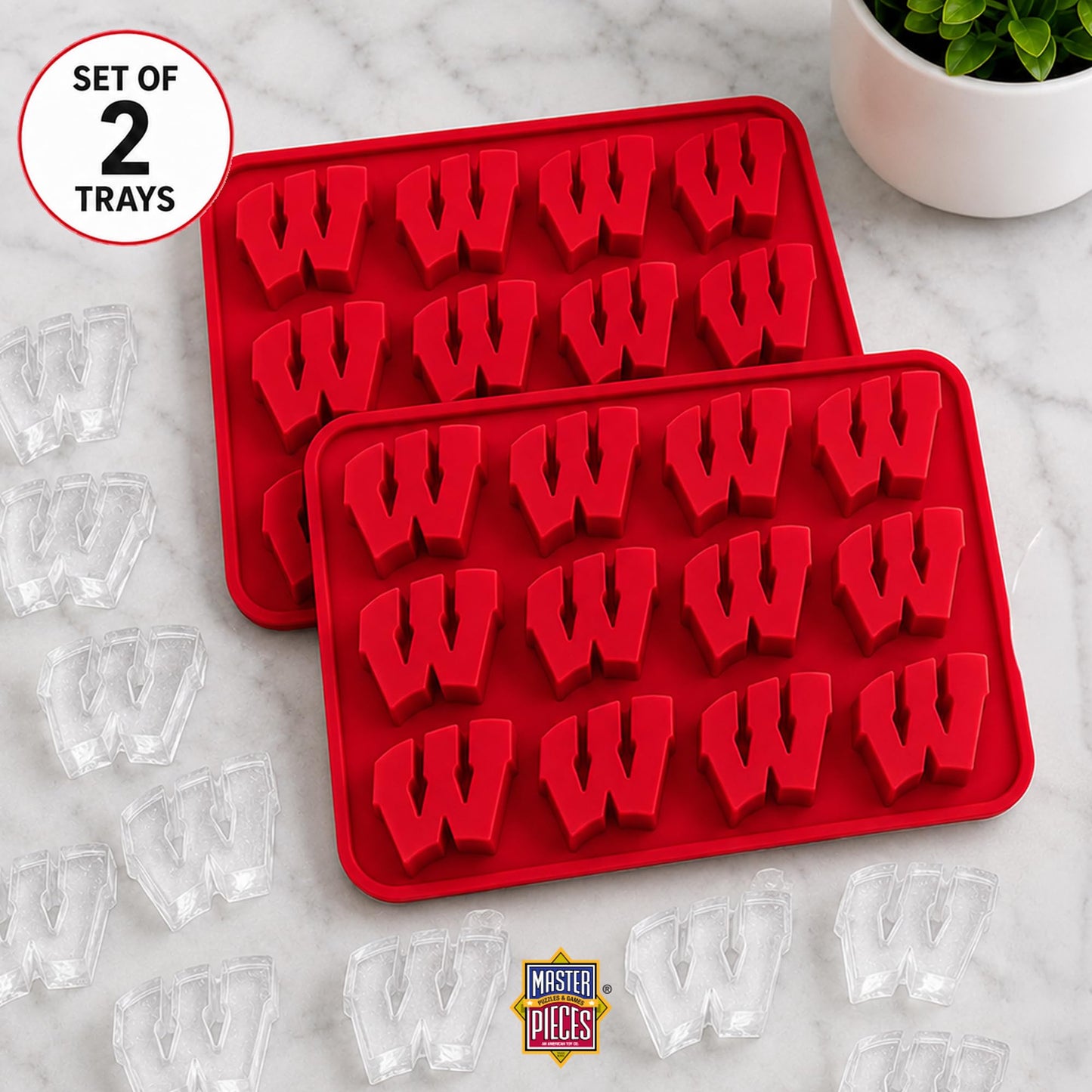 Masterpieces Fanpans Ncaa Alabama Crimson Tide Silicone Ice Cube Tray Set - Fun Alabama Merchandise, Dishwasher Safe