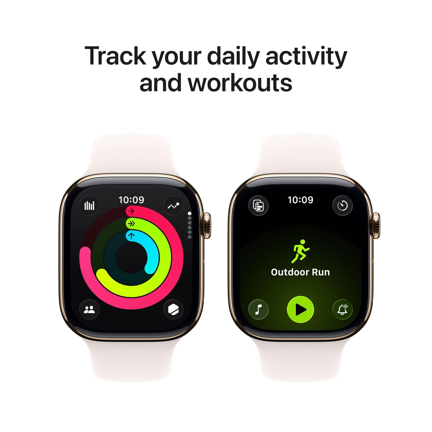 Apple Watch Series 11 [GPS 42mm] Smartwatch with Rose Gold Aluminum Case with Light Blush Sport Band - S/M. Sleep Score, Fitness Tracker, Health Monitoring, Always-On Display, Water Resistant