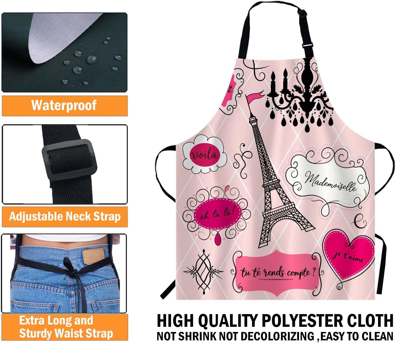 Wondertify Doodle Frames in French Style Apron