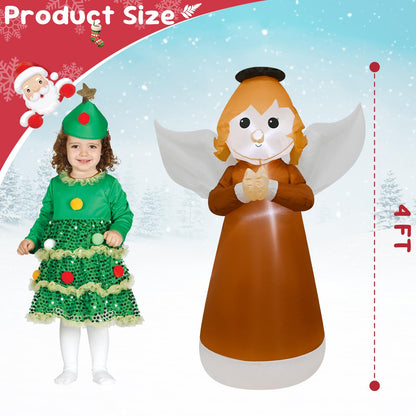TRMESIA 8 Feet Jesus Birth Decoration Indoor Outdoor Inflatable Nativity Scene with LED Lights, Christmas Garden Lawn Decoration, Blow up Xmas Decor, Holiday Celebrations and Parties