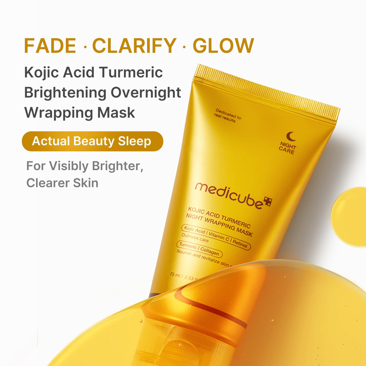 medicube Wrapping Mask PDRN Caffeine - Overnight Peel Off Facial Mask