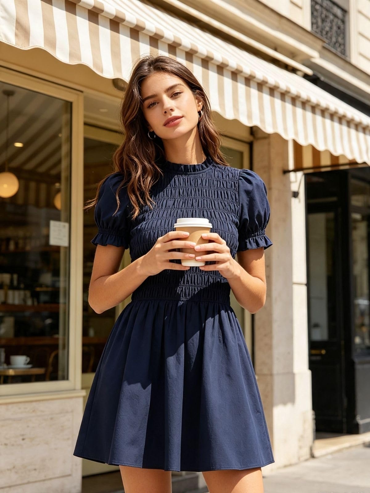 RIHOAS Plaid Gingham Mini Dress