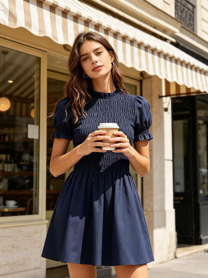 RIHOAS Plaid Gingham Mini Dress